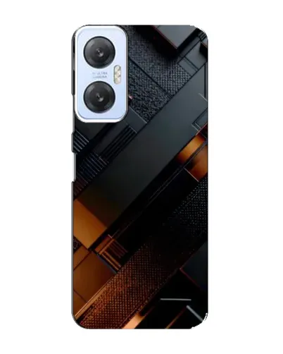 Чохол для Infinix Hot 20 (5G) з картинкою «Чорні геометричні блоки»
