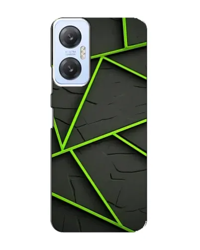 Чохол для Infinix Hot 20 (5G) з картинкою «Зелені геометричні лінії»