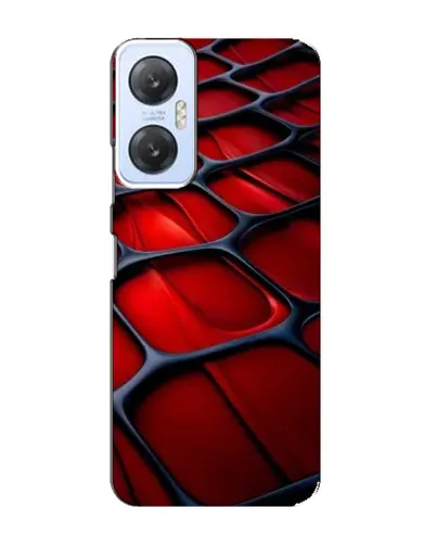 Чохол для Infinix Hot 20 (5G) з картинкою «Червона глянцева сітка»