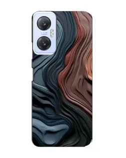 Чохол для Infinix Hot 20 (5G) з картинкою «Кольорові хвилі каньйону»