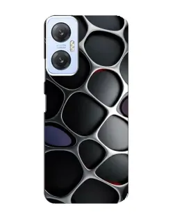 Чохол для Infinix Hot 20 (5G) з картинкою «Об'ємна темна решітка»