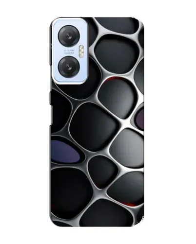 Чохол для Infinix Hot 20 (5G) з картинкою «Об'ємна темна решітка»