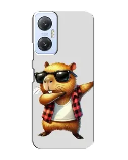 Чехол для Infinix Hot 20 (5G) с картинкой «Капибара рэпер даб»