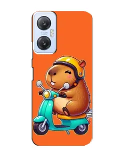 Чехол для Infinix Hot 20 (5G) с картинкой «Капибара на скутере»