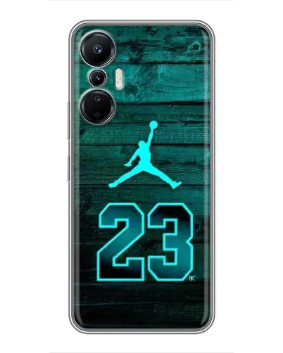 Чехол для Infinix Hot 20 (4G) с картинкой «Jordan Cyan 23»