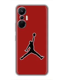 Чехол для Infinix Hot 20 (4G) с картинкой «Jordan Red Back»