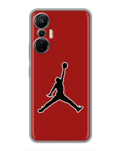 Чехол для Infinix Hot 20 (4G) с картинкой «Jordan Red Back»
