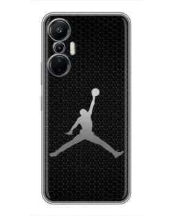 Чехол для Infinix Hot 20 (4G) с картинкой «Jordan Dark Carbon»