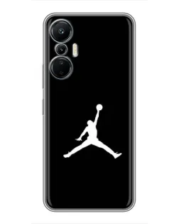 Чехол для Infinix Hot 20 (4G) с картинкой «Jordan Silhouette»