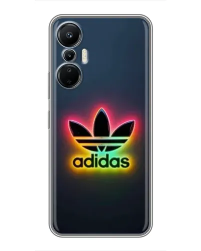 Чехол для Infinix Hot 20 (4G) с картинкой «Неоновый Adidas»