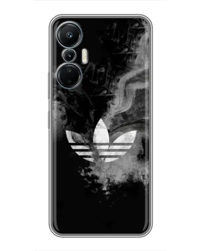 Чехол для Infinix Hot 20 (4G) с картинкой «Абстрактный дым Adidas»