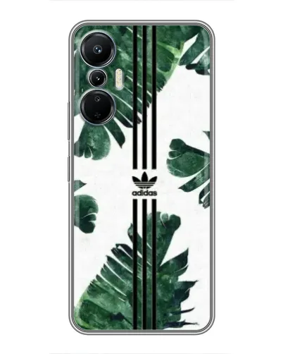 Чехол для Infinix Hot 20 (4G) с картинкой «Пальмовые листья адидас»