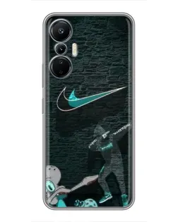 Чехол для Infinix Hot 20 (4G) с картинкой «Спортивный арт Nike»
