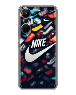 Чехол для Infinix Hot 20 (4G) с картинкой «Коллекция кроссовок Nike»