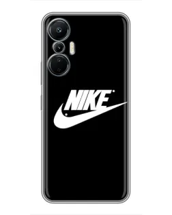 Чехол для Infinix Hot 20 (4G) с картинкой «Мазки краски Nike»