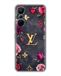 Чохол для Infinix Hot 20 (4G) з картинкою «Квітковий Louis Vuitton»