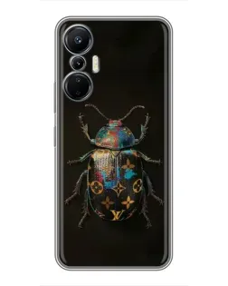 Чохол для Infinix Hot 20 (4G) з картинкою «LV — мармуровий принт»