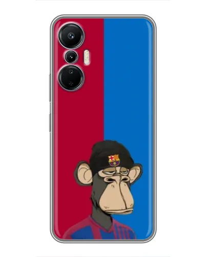 Чехол для Infinix Hot 20 (4G) с картинкой «Bored Ape — фанат Барсы» Чехол для Infinix Hot 20 (4G) с картинкой «Bored Ape — фанат Барсы»