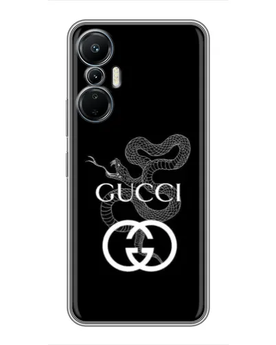 Чехол для Infinix Hot 20 (4G) с картинкой «Gucci — серебряная змея» Чехол для Infinix Hot 20 (4G) с картинкой «Gucci — серебряная змея»