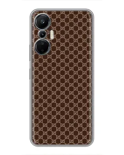 Чохол для Infinix Hot 20 (4G) з картинкою «Gucci — шоколадна сітка» Чохол для Infinix Hot 20 (4G) з картинкою «Gucci — шоколадна сітка»