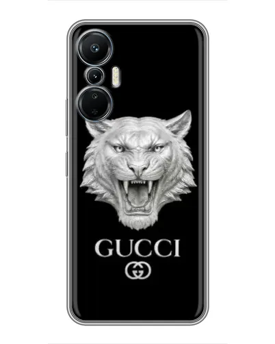 Чохол для Infinix Hot 20 (4G) з картинкою «Gucci — срібний лев» Чохол для Infinix Hot 20 (4G) з картинкою «Gucci — срібний лев»