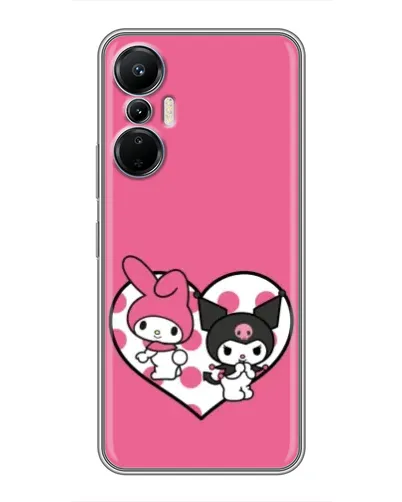 Чохол для Infinix Hot 20 (4G) з картинкою «Kuromi та My Melody»
