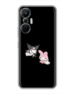 Чехол для Infinix Hot 20 (4G) с картинкой «My Melody и Kuromi»