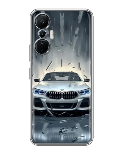 Чехол для Infinix Hot 20 (4G) с картинкой «BMW в свете фар»