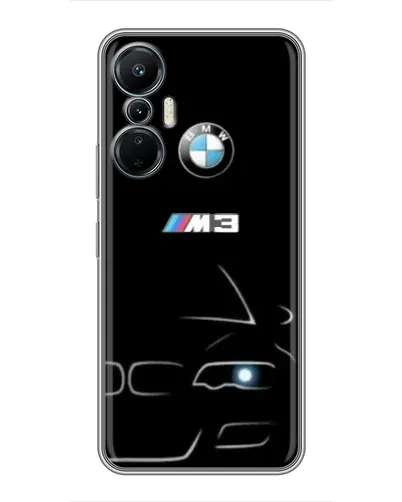 Чехол для Infinix Hot 20 (4G) с картинкой «Минималистичный принт BMW M3»
