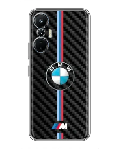 Чехол для Infinix Hot 20 (4G) с картинкой «Эмблема BMW и карбон»