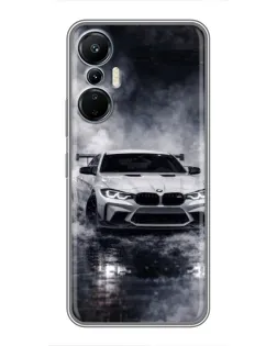 Чехол для Infinix Hot 20 (4G) с картинкой «BMW сквозь туман»