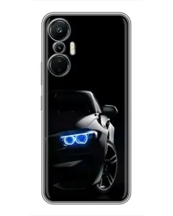Чехол для Infinix Hot 20 (4G) с картинкой «BMW — ночной взгляд»