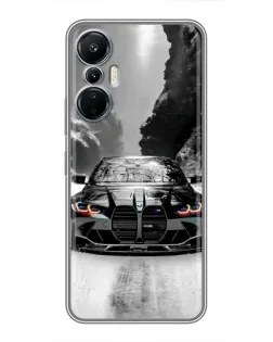 Чехол для Infinix Hot 20 (4G) с картинкой «BMW — акварельный дрифт»