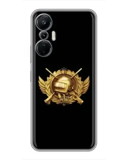 Чехол для Infinix Hot 20 (4G) с картинкой «PUBG — оранжевый градиент»