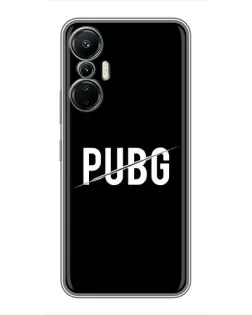 Чехол для Infinix Hot 20 (4G) с картинкой «PUBG — белый логотип»