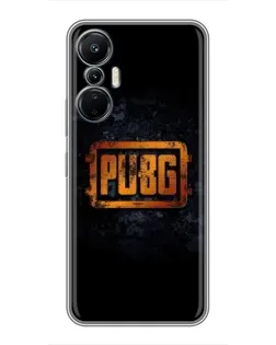 Чехол для Infinix Hot 20 (4G) с картинкой «PUBG — золотой логотип»