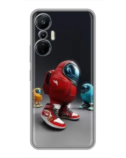 Чехол для Infinix Hot 20 (4G) с картинкой «Among Us — 3D стиль»