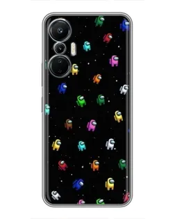 Чехол для Infinix Hot 20 (4G) с картинкой «Экипаж Among Us»