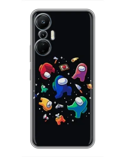 Чехол для Infinix Hot 20 (4G) с картинкой «Among Us космос» Чехол для Infinix Hot 20 (4G) с картинкой «Among Us космос»
