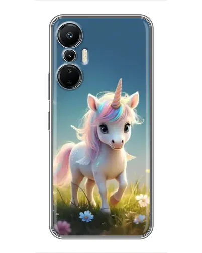 Чехол для Infinix Hot 20 (4G) с картинкой «Единорог на поляне» Чехол для Infinix Hot 20 (4G) с картинкой «Единорог на поляне»