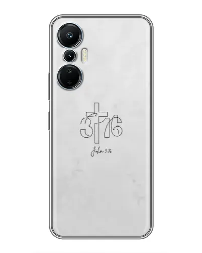 Чехол для Infinix Hot 20 (4G) с картинкой «Иоанна 3:16 Крест»