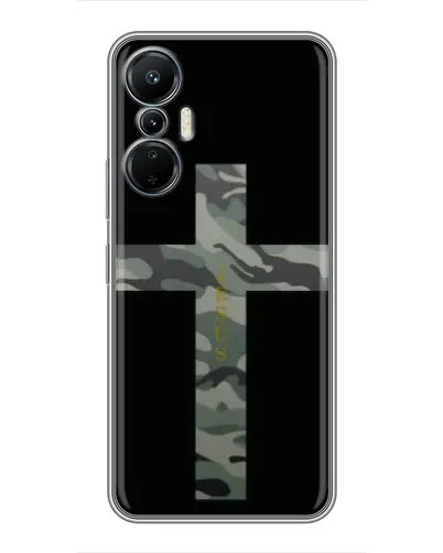 Чехол для Infinix Hot 20 (4G) с картинкой «Милитари Крест»