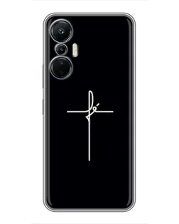 Чехол для Infinix Hot 20 (4G) с картинкой «Тонкий крест»