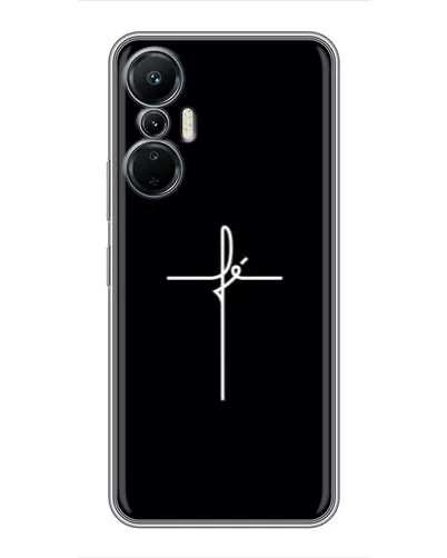 Чехол для Infinix Hot 20 (4G) с картинкой «Тонкий крест» Чехол для Infinix Hot 20 (4G) с картинкой «Тонкий крест»