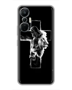 Чехол для Infinix Hot 20 (4G) с картинкой «Сияющий крест Jesus»