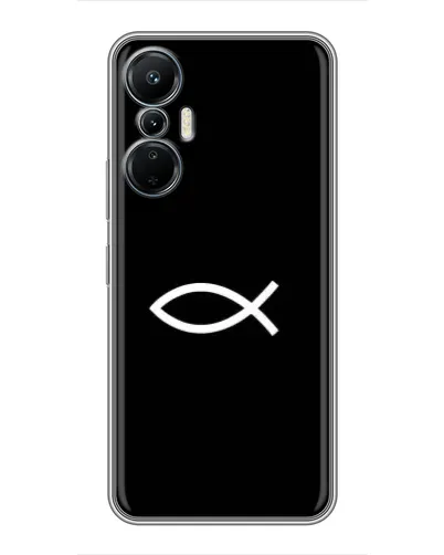 Чехол для Infinix Hot 20 (4G) с картинкой «Символ рыбы Jesus» Чехол для Infinix Hot 20 (4G) с картинкой «Символ рыбы Jesus»
