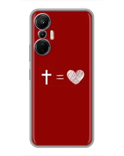 Чехол для Infinix Hot 20 (4G) с картинкой «Уравнение любви»