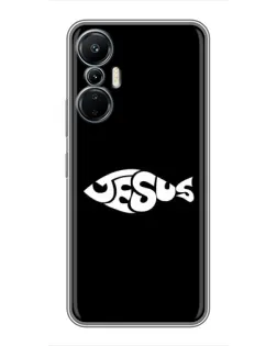 Чехол для Infinix Hot 20 (4G) с картинкой «Рыба Jesus»