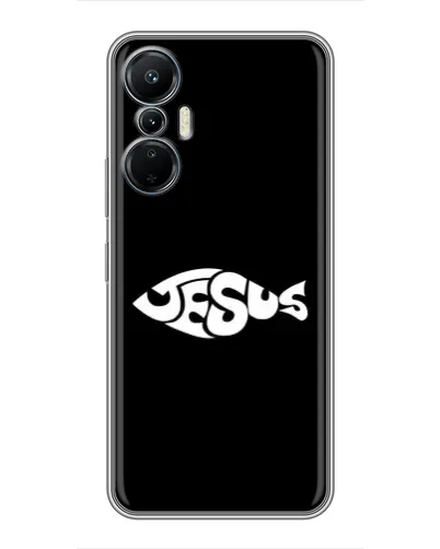 Чехол для Infinix Hot 20 (4G) с картинкой «Рыба Jesus» Чехол для Infinix Hot 20 (4G) с картинкой «Рыба Jesus»