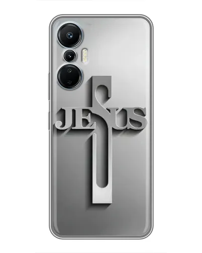 Чехол для Infinix Hot 20 (4G) с картинкой «Металлический крест Jesus» Чехол для Infinix Hot 20 (4G) с картинкой «Металлический крест Jesus»